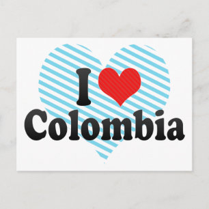 Carte Postale I Love Colombia