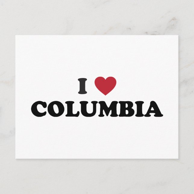 Carte Postale I Love Columbia Missouri (Devant)