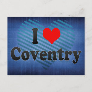 Carte Postale I Love Coventry, Royaume-Uni