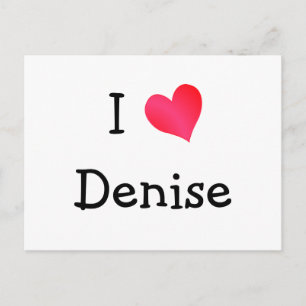 Carte Postale I Love Denise