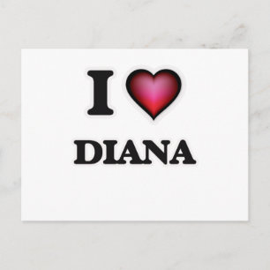 Carte Postale I Love Diana