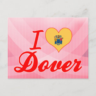Carte Postale I Love Dover, New Jersey