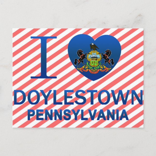 Carte Postale I Love Doylestown, PA (Devant)
