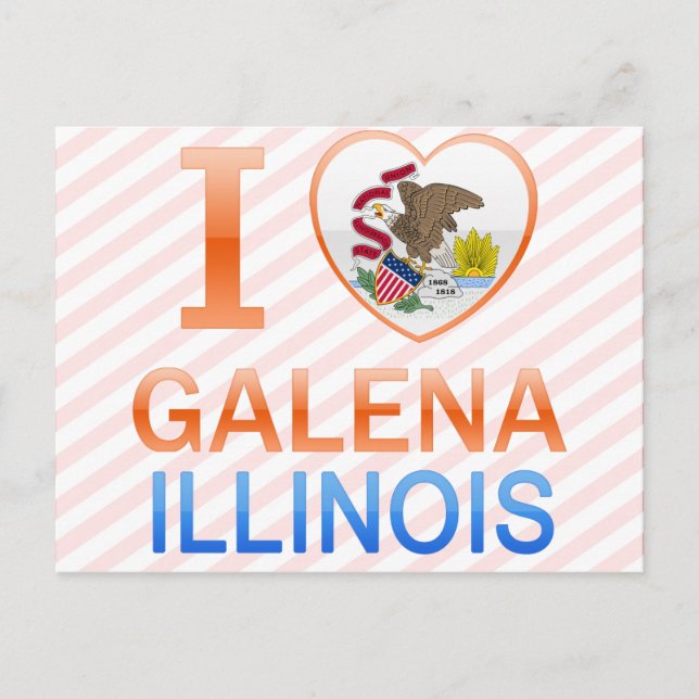 Carte Postale I Love Galena, IL (Devant)