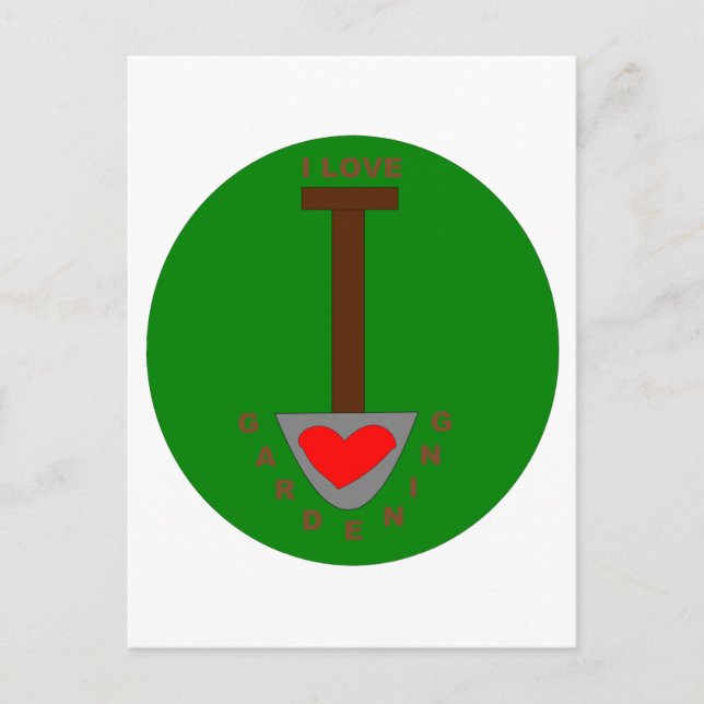 Carte postale I Love Gardening (Devant)