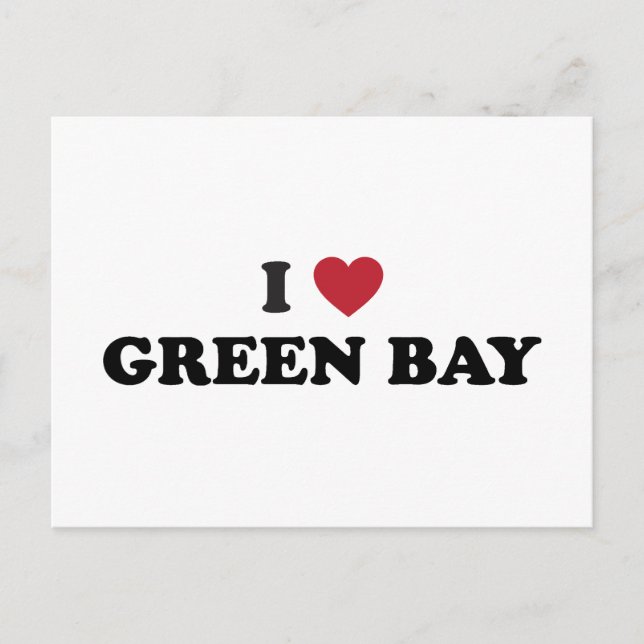 Carte Postale I Love Green Bay Wisconsin (Devant)