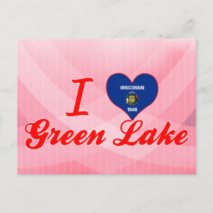 Carte Postale I Love Green Lake, Wisconsin