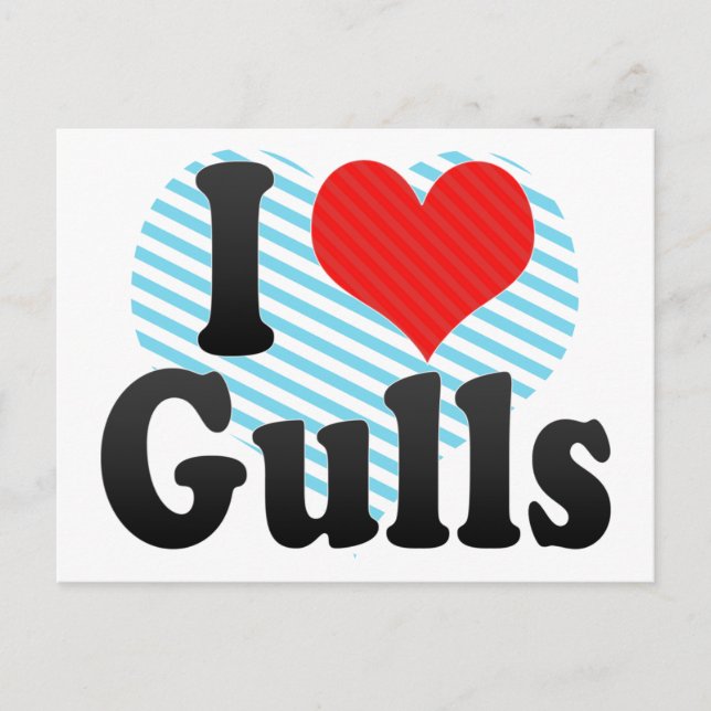Carte Postale I Love Gulls (Devant)
