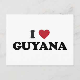 Carte Postale I Love Guyana