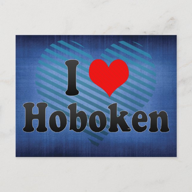 Carte Postale I Love Hoboken, États-Unis (Devant)