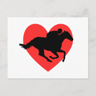 Carte Postale I Love Horseracing