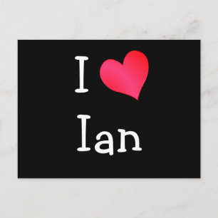 Carte Postale I Love Ian