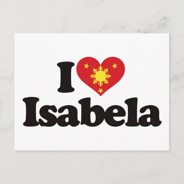 Carte Postale I Love Isabela (Devant)