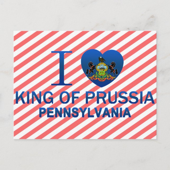 Carte Postale I Love King Of Prussia, PA (Devant)
