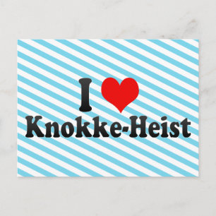 Carte Postale I Love Knokke-Heist, Belgique