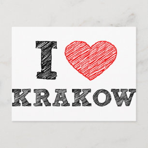 Carte Postale I Love Kraków
