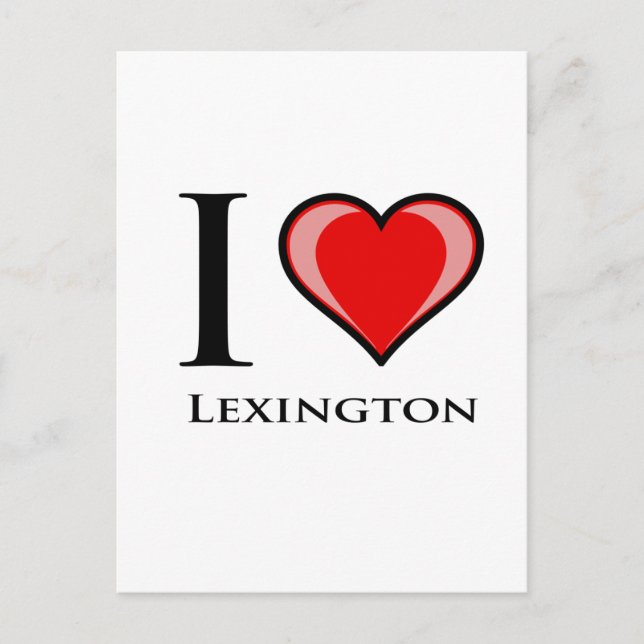 Carte Postale I Love Lexington (Devant)