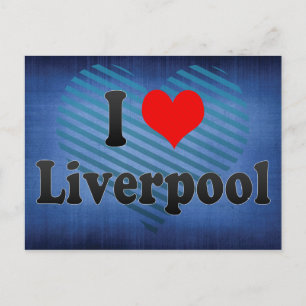 Carte Postale I Love Liverpool, Royaume-Uni