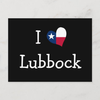 Carte Postale I Love Lubbock Texas