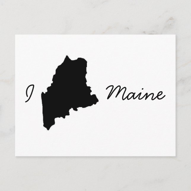 Carte postale I Love Maine (Devant)