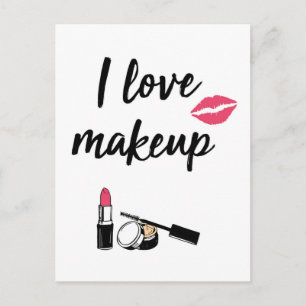Carte Postale I Love Makeup