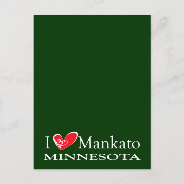 Carte Postale I Love Mankato Minnesota (Devant)