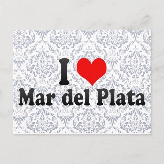 Carte Postale I Love Mar del Plata, Argentine (Devant)