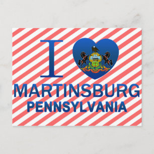 Carte Postale I Love Martinsburg, PA