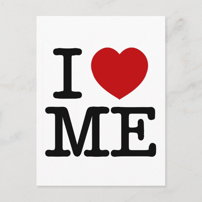 Carte Postale I Love Me Heart Me self estime confiance dignité (Devant)