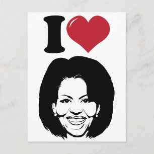 Carte Postale I Love Michelle Obama