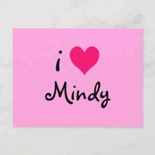 Carte Postale I Love Mindy