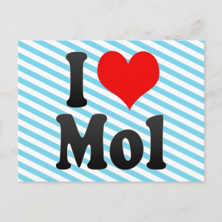 Carte Postale I Love Mol, Belgique