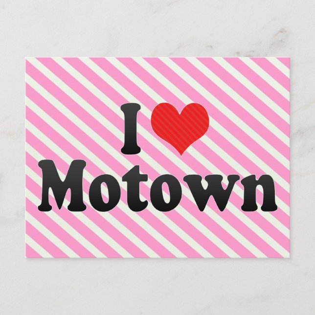 Carte Postale I Love Motown (Devant)