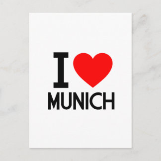 Carte Postale I Love Munich
