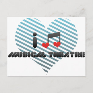 Carte Postale I Love Musical Theatre