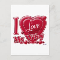 I Love My Wifey rouge - coeur