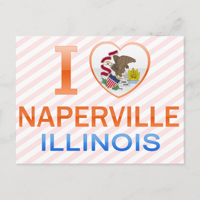Carte Postale I Love Naperville, IL (Devant)