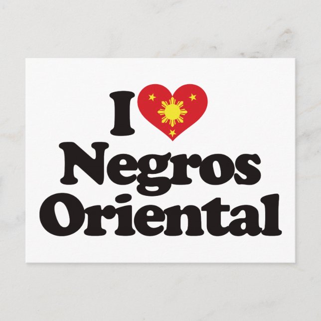 Carte Postale I Love Negros Oriental (Devant)