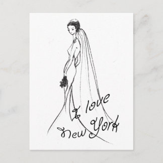 Carte Postale I love New York