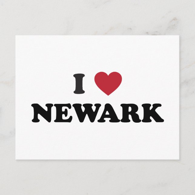Carte Postale I Love Newark New Jersey (Devant)