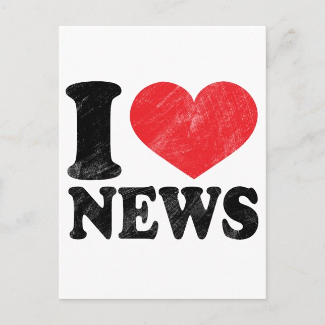Carte Postale I Love News (Devant)