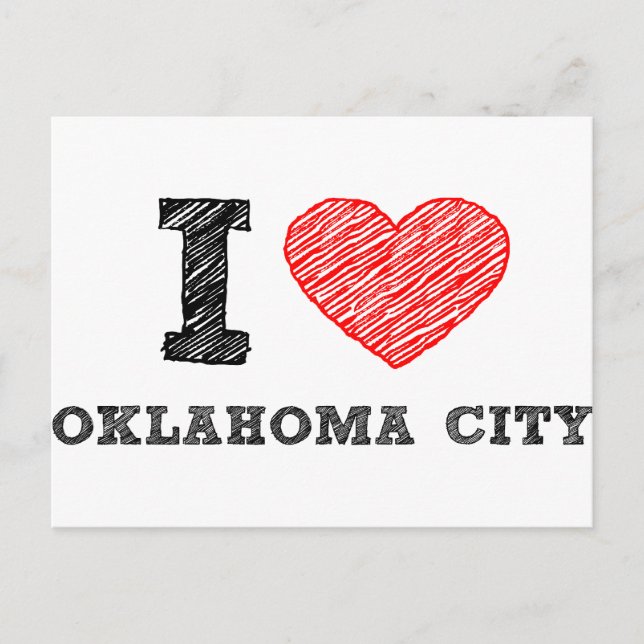 Carte Postale I Love Oklahoma City (Devant)