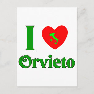 Carte Postale I Love Orvieto Italie