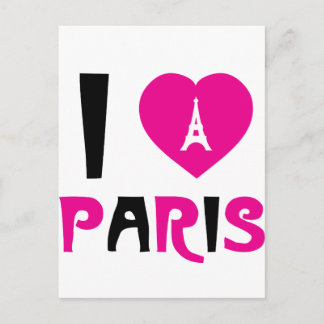 Carte Postale I Love Paris