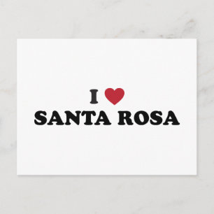 Carte Postale I Love Père Noël Rosa California