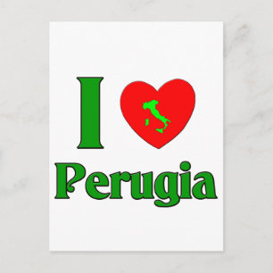 Carte Postale I Love Perugia Italie