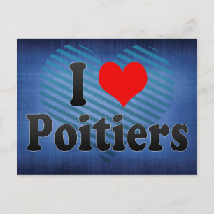 Carte Postale I Love Poitiers, France