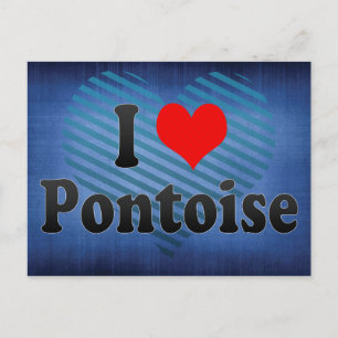 Carte Postale I Love Pontoise, France