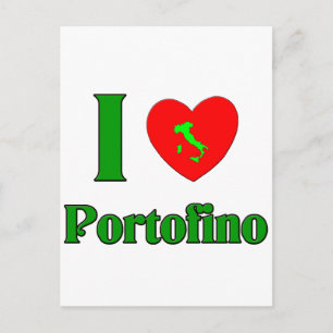 Carte Postale I Love Portofino Italie