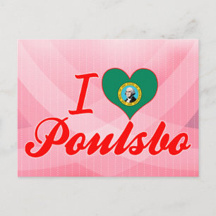 Carte Postale I Love Poulsbo, Washington